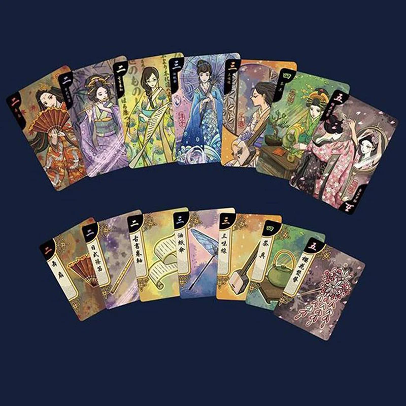 Hanamikoji-Juego de mesa de cartas, juego de cartas, fácil de jugar, divertido, para fiesta