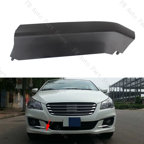 Imagen 1 del producto Tapa de gancho de remolque para parachoques delantero de coche, tapa de ojo de transporte para remolque sin pintar para Suzuki Ciaz 2015 2016 2017