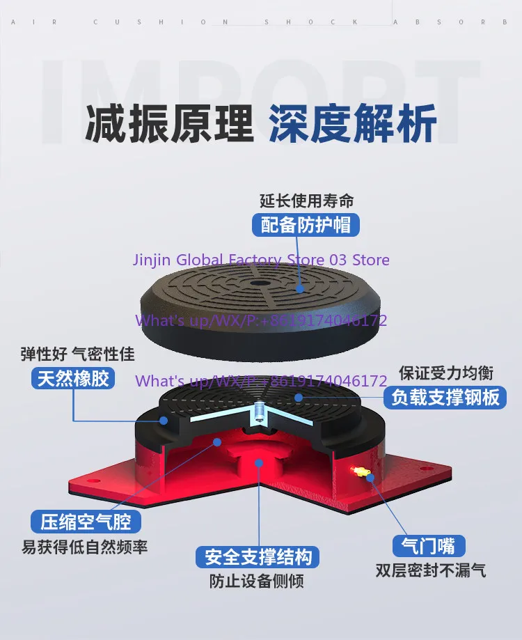 Shock absorber Punch Shockproof Cutting machine Die cutting machine Water pump Fan Air conditioner Air energy spring Shock