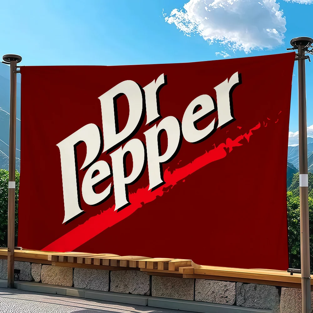 Fashion D-Dr P-Peppers Anime Flag Tapestry Outdoor Party Bedroom Living Room Dormitory Decorative Themed Wall Hanging Banner