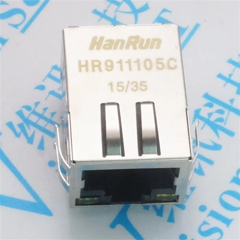 Network socket HR 911105 C Brand New Goods In Stock Network Transformer 59 8P8C Bring Lamp Bring Shrapnel RJ 45