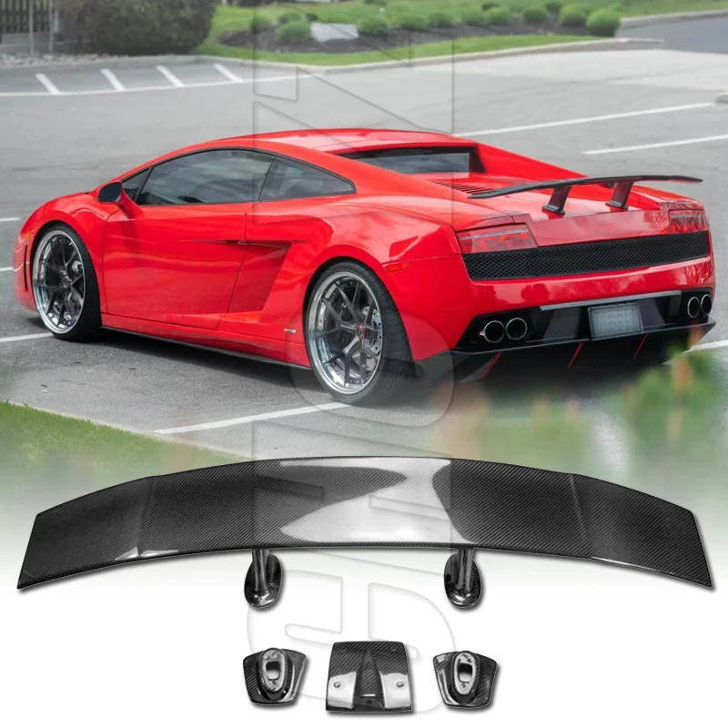 For Lamborghini Gallardo LP550/LP560/LP570 2007-2014 Real Carbon Fiber Rear Trunk Lip Spoiler FRP / Forged Carbon Rear spoiler