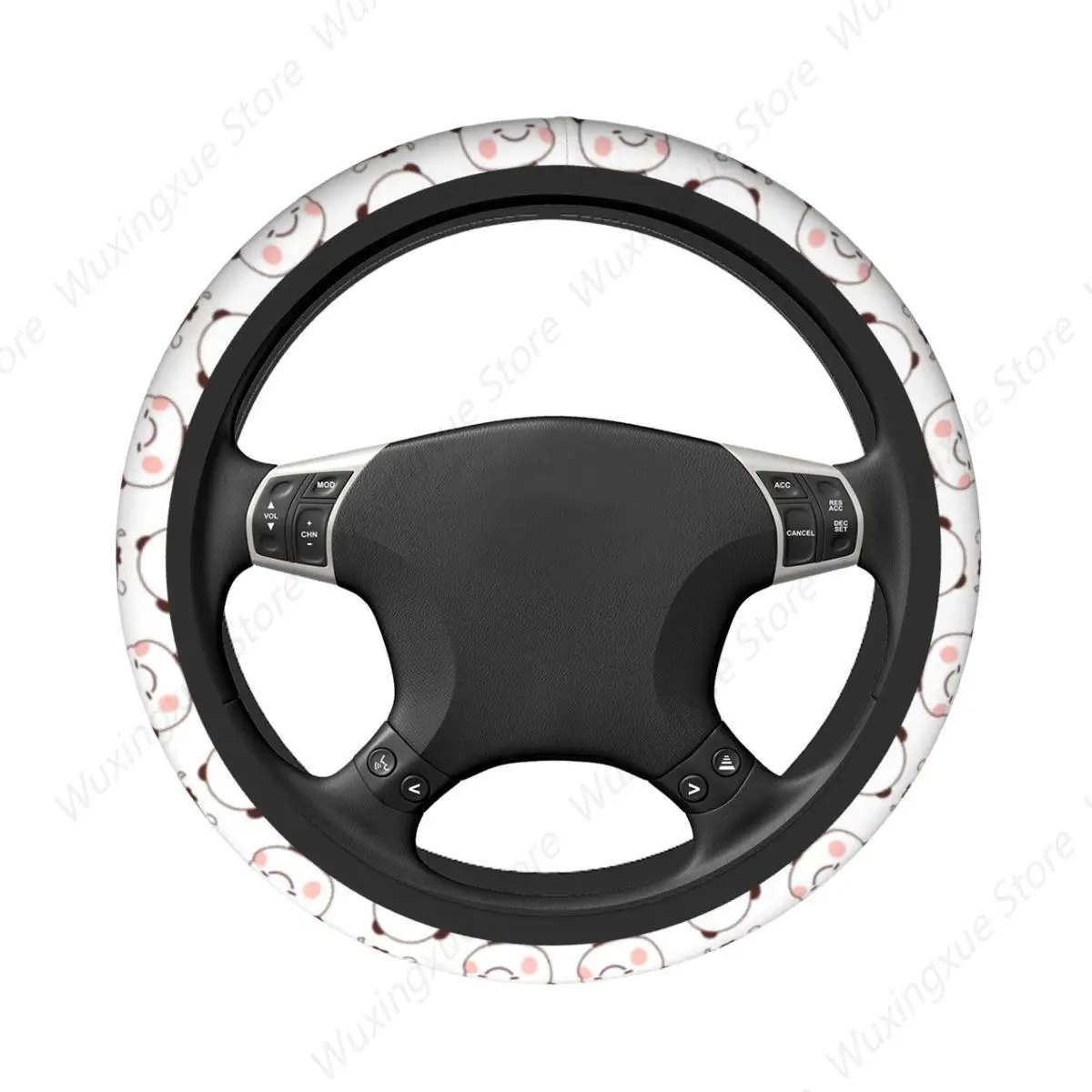 Happy Face Dudu Car Steering Wheel Cover 38cm Universal Fashion Car-styling Steering-Wheel Accessories