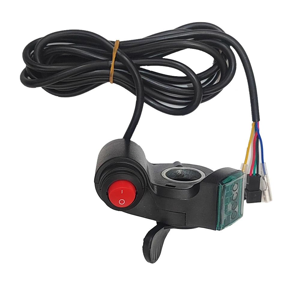 Electric Bicycle Scooter Bike Thumb Throttle Handle 24V 36V 48V 60V 72V Universal Fit Brushes Controller