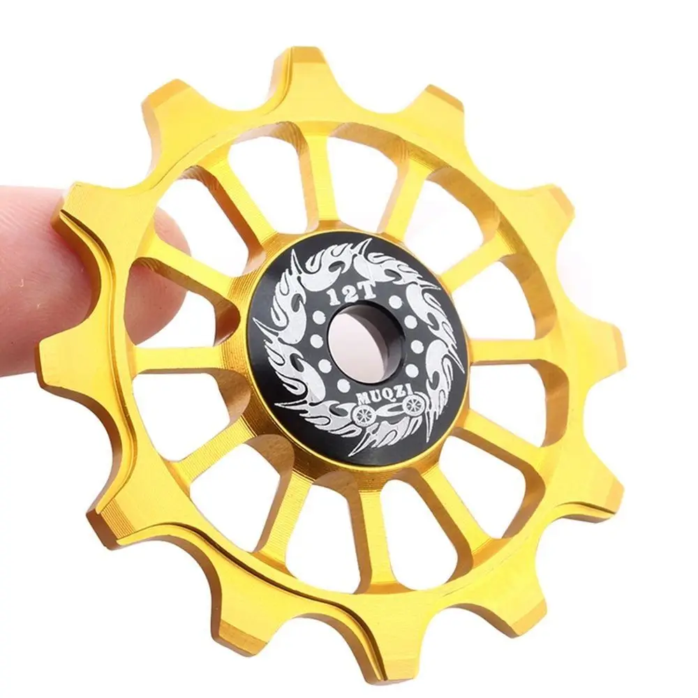 12T Bicycle Rear Derailleur Bearing Positive Negative Tooth Ceramic Bearing Bike Rear Derailleur Pully Durable Ultra-quiet