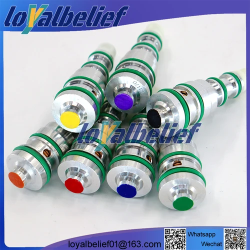 Imagen 1 del producto Válvula de Control de válvula solenoide de compresor de CA V5, 40/42/44 PSI, amarillo/azul/rojo, para Lacetti Buick Chevrolet Cruz Aveo Opel DAEWOO