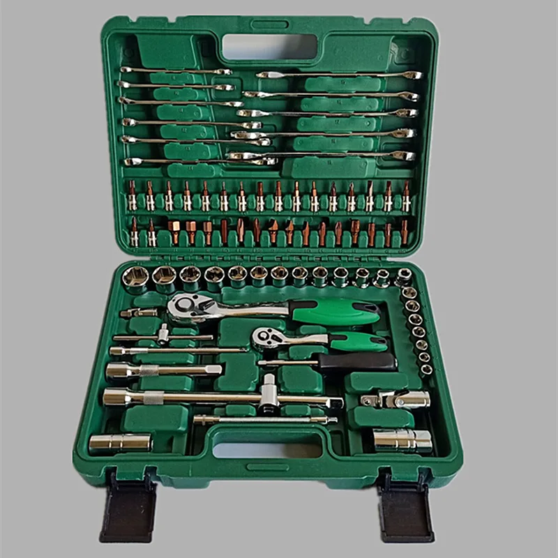 

Подходит для оптовой продажи, ящик для инструментов с комбинированными рукавами, 78 шт., набор гаечных ключей, инструмент для обслуживания автомобиля, комбинированный ящик для инструментов