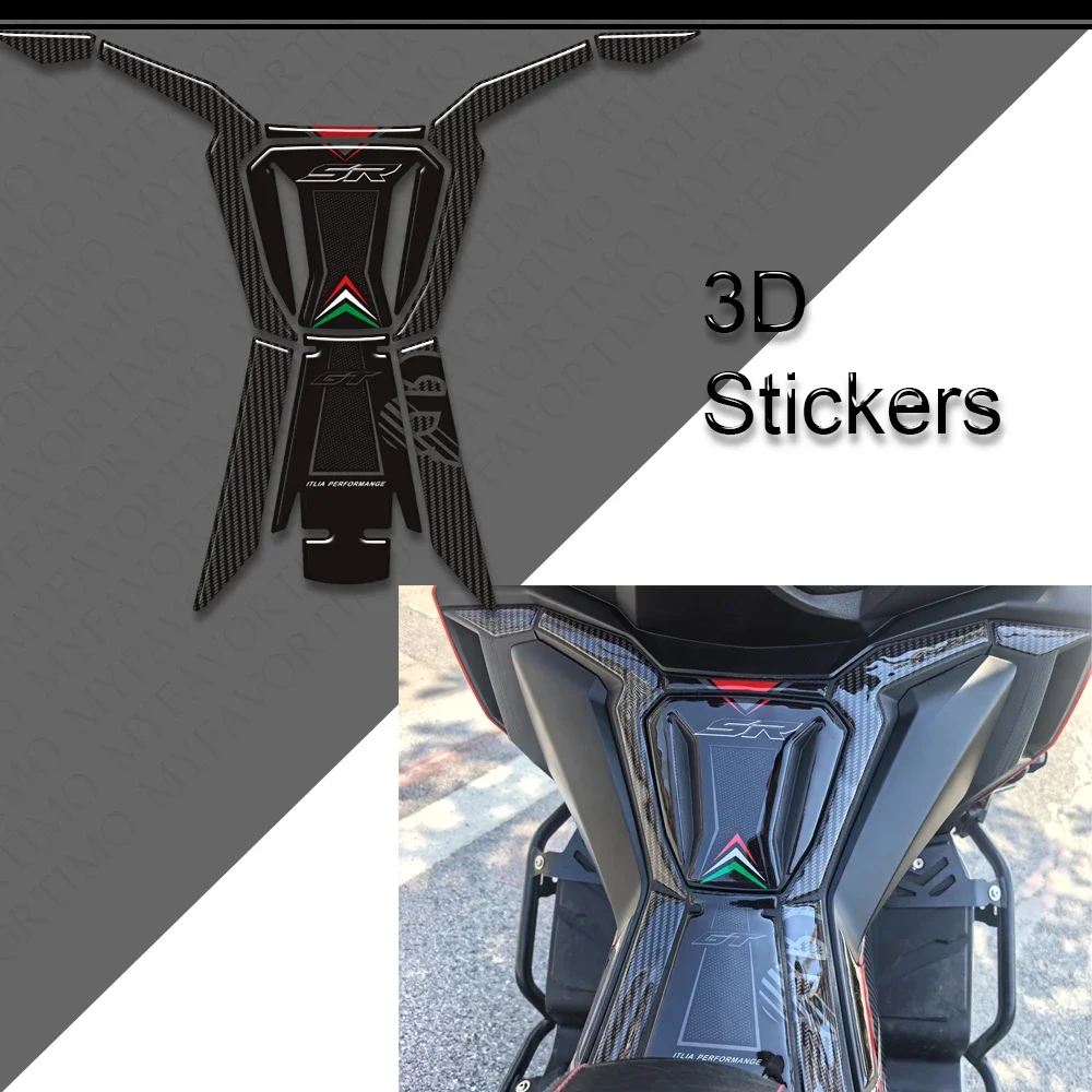 Motorcycle For Aprilia SR GT 125 200 Sport Replica Body Protector Fairing Shell Fender Accessories Parts 3D Stickers Decals