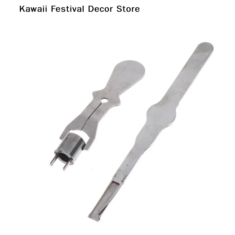【K】1PCS Full Stainless Steel HU66 Tool Fast Open Repair Car Lock,Auto HU66 Inner Groove Lock Picks And Repair