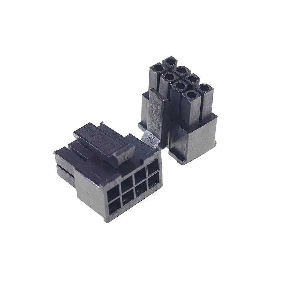 100Pcs 5557 8 Position Molex ATX CPU 8 Pin Male Plug Housing 4.20 MM Pitch Computer PCI-E PCIe Power Connector Plastic Shell