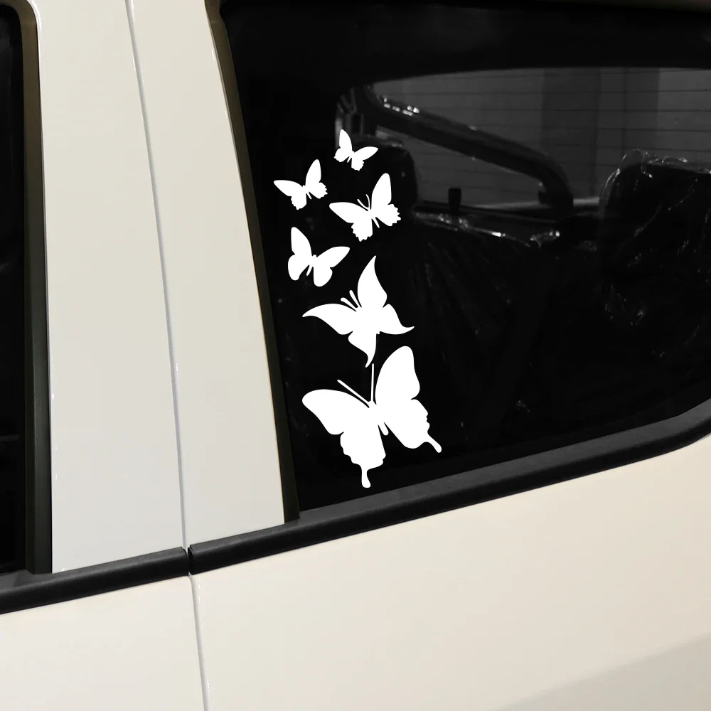 

Butterfly Stickers Waterproof Vinyl Decals Decoration For Car Window Side Body Motorcycle Laptop Universal Styling Accessories
