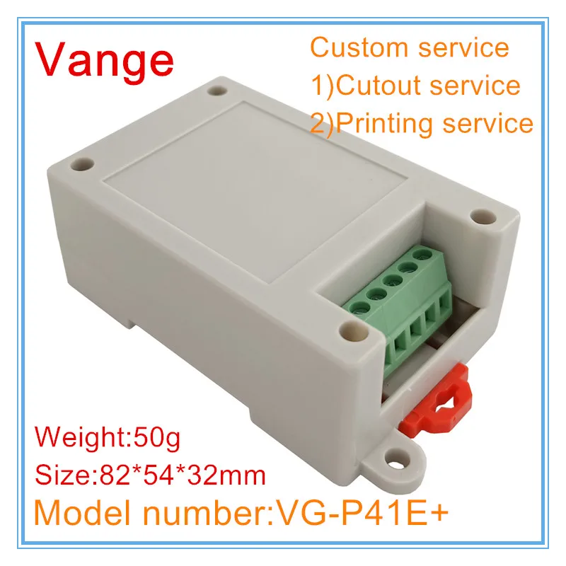 Vange PLC junction box 82*54*32mm ABS plastic project box din rail terminal block case