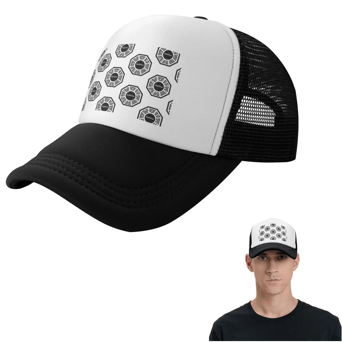 Dharma Initiative (1) Cap Casual Mesh Baseball Caps Adjustable Hat Hip Hop Summer Unisex Baseball Hats