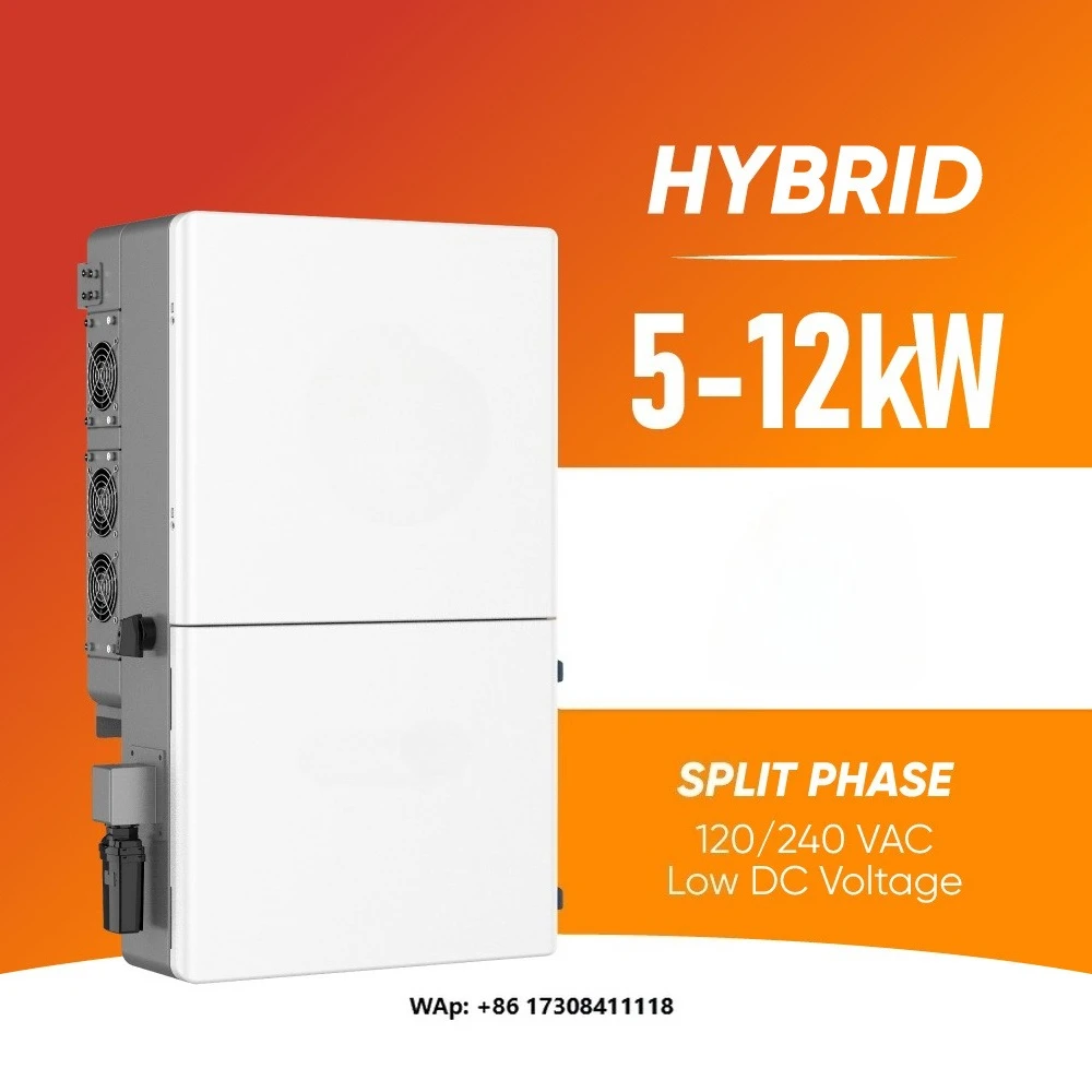 SunArk US Low Voltage Hybrid Inverter 5000W 5Kw 8Kw 10Kw 12Kw IP65  Home Use Solar Inverter Pure Sine Wave  Certification