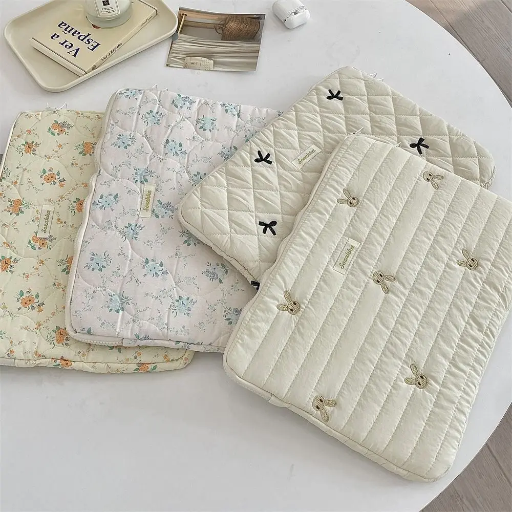 

New Rabbit Laptop Sleeve Case for laptop Bowknot 11/13/15 inch Notebook Cover Large Capacity Shockproof Tablet Notebook pouch