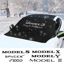 Parabrezza magnetico per Auto copertura da neve parasole protezione solare protezione per il ghiaccio accessori Auto per Tesla Model 3 X S Y P100D SpaceX