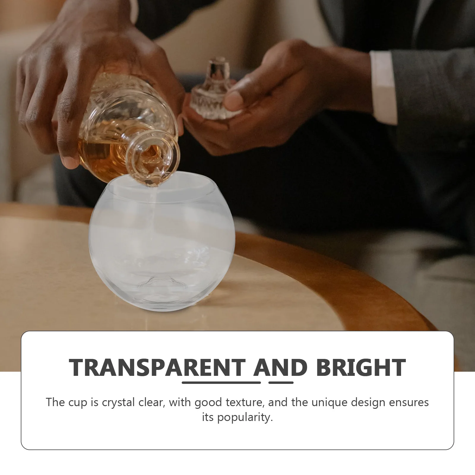 

Transparent Household Wine Glass Stemless Multi-Function Whisky Glass Cup for Wine Accessory Multi-Function Whisky Cups