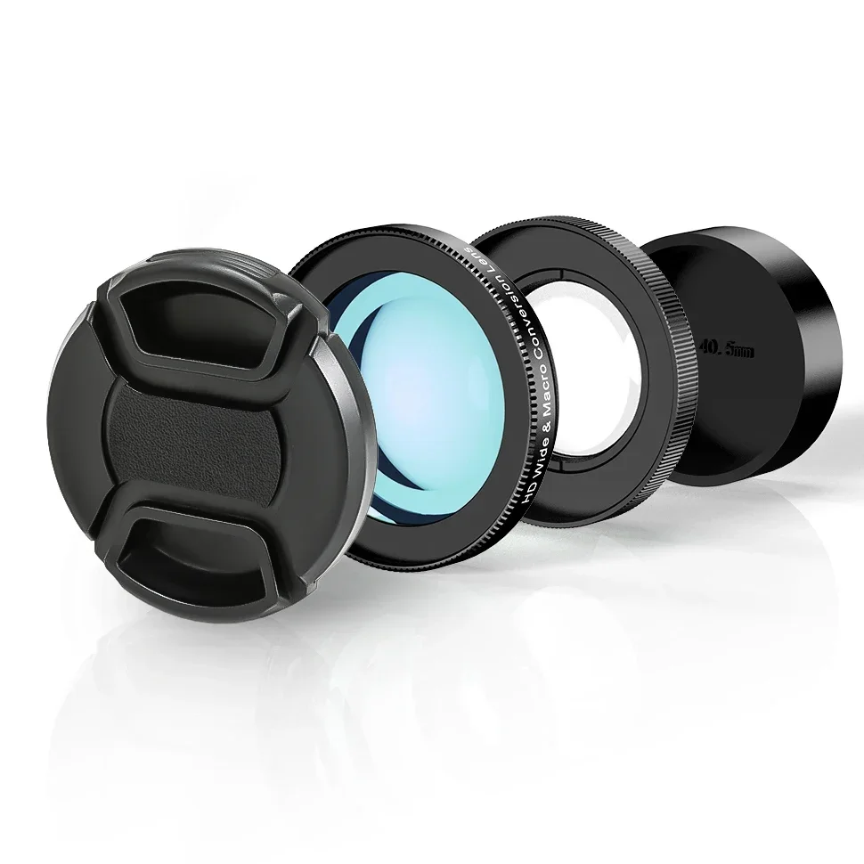 

40.5MM wide-angle macro conversion lens, SONY APSC A5000 A6000 series, suitable for SONY ZV1F,