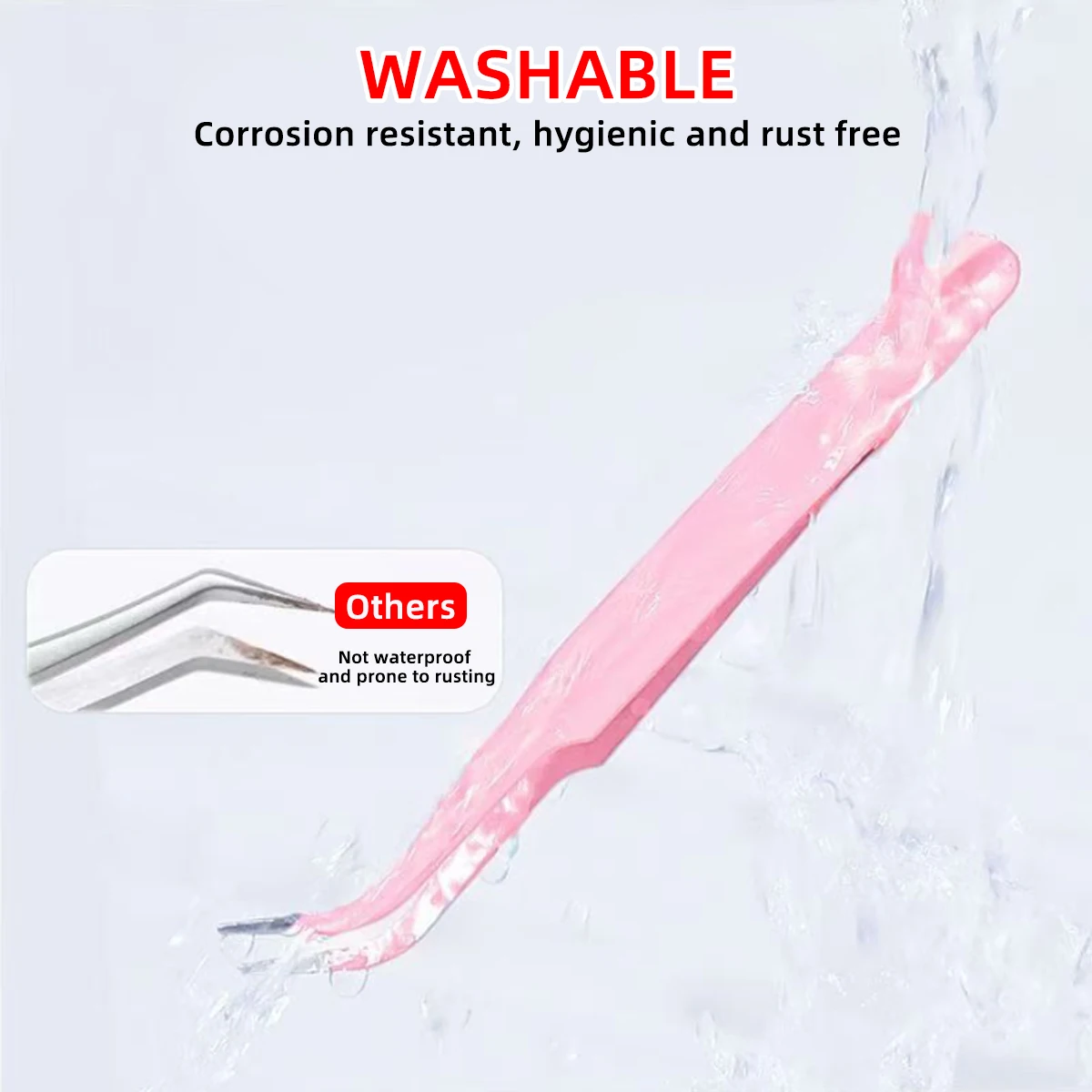 Precision False Eyelash Tweezers With Fine Tip Curved Tweezers For Process Electronic Welding Eyelash Extension Laboratory Work