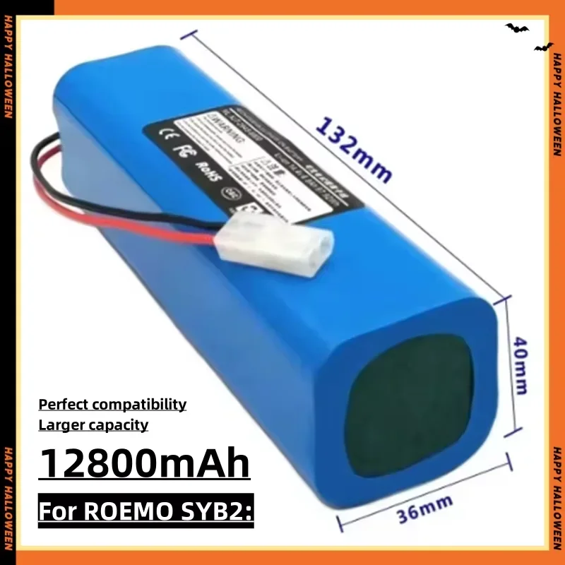 For Xiaomi Lydsto R1 Viomi S9 Roidmi Eve Plus 12800mAh lithium-ion rechargeable battery, robot vacuum cleaner battery pack