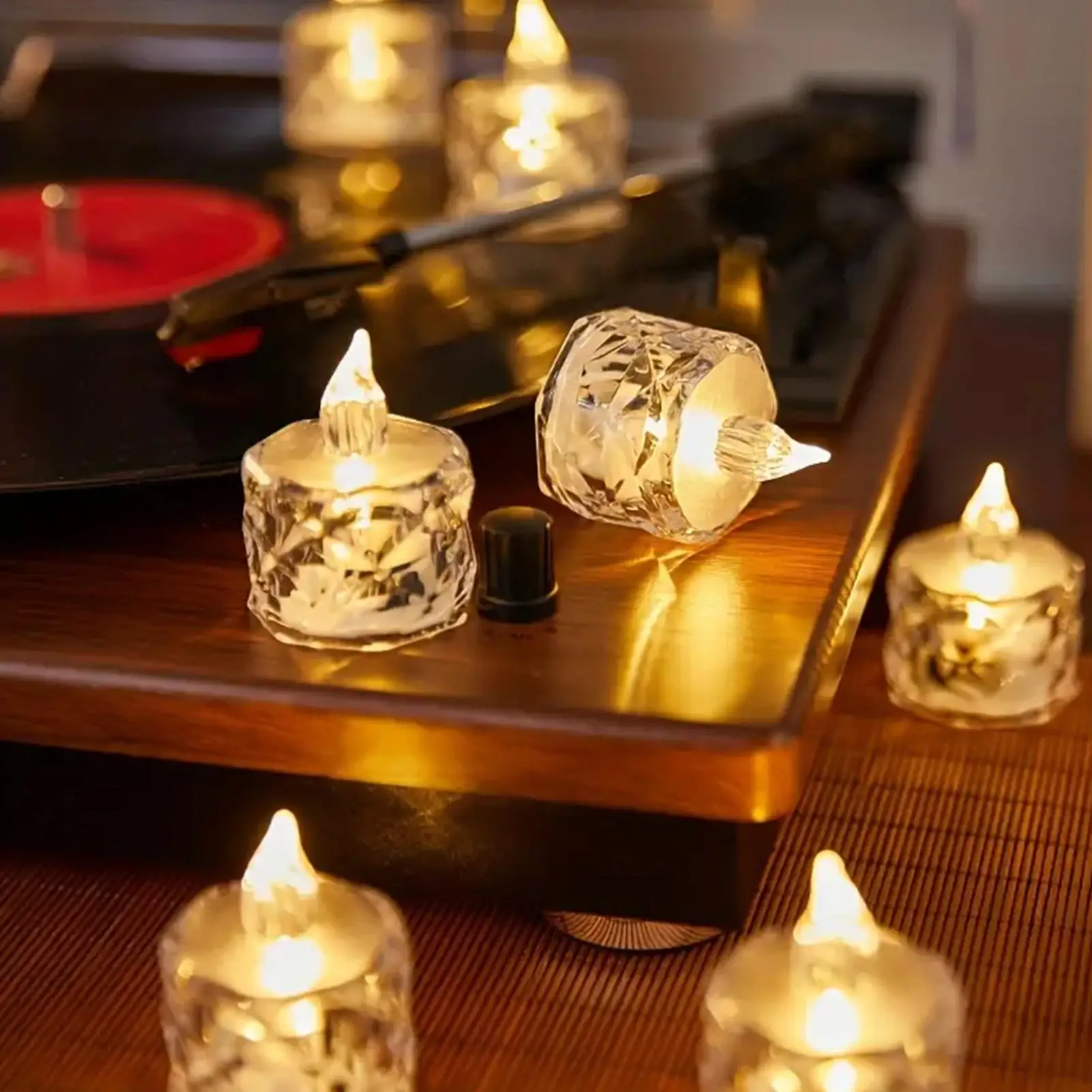 Flameless Battery Operated Candles Flameless LED 24X Artificiales Para Decoracion Flameless Scented Candle Light Warmer For Room