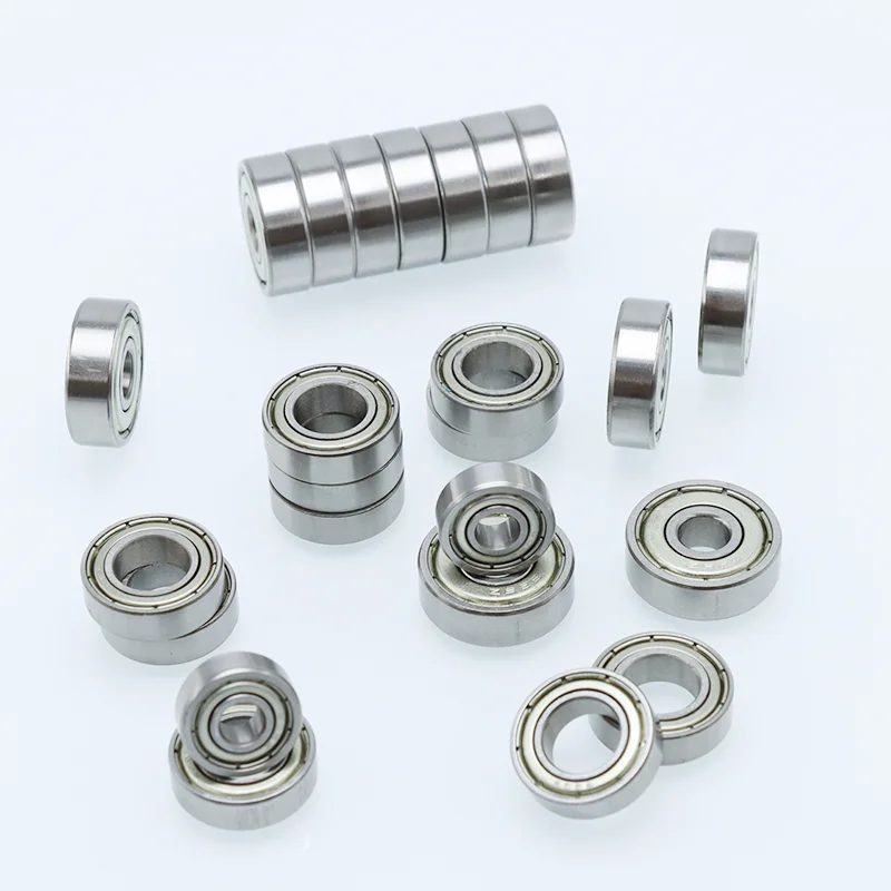Kleines Lager, Innendurchmesser 2 mm, 3 mm, 4 mm, 5 mm, 6 mm, 7 mm, 4 x 10 x 4, 5 x 11 x 4, 5 x 9 x 3, Miniatur-RC-Car-Skate-Kohlenstoffstahl-Rillenkugellager – Detail 1