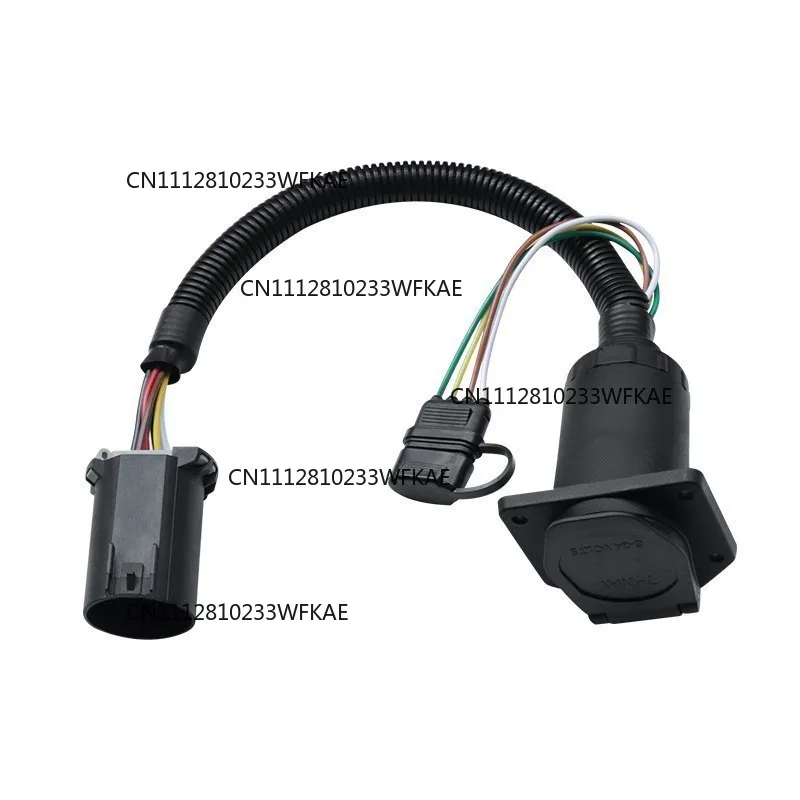 Cross-border dedicated American adapter socket connection pickup RV off-road vehicle connector 4 + 7 pin plug trailer cable