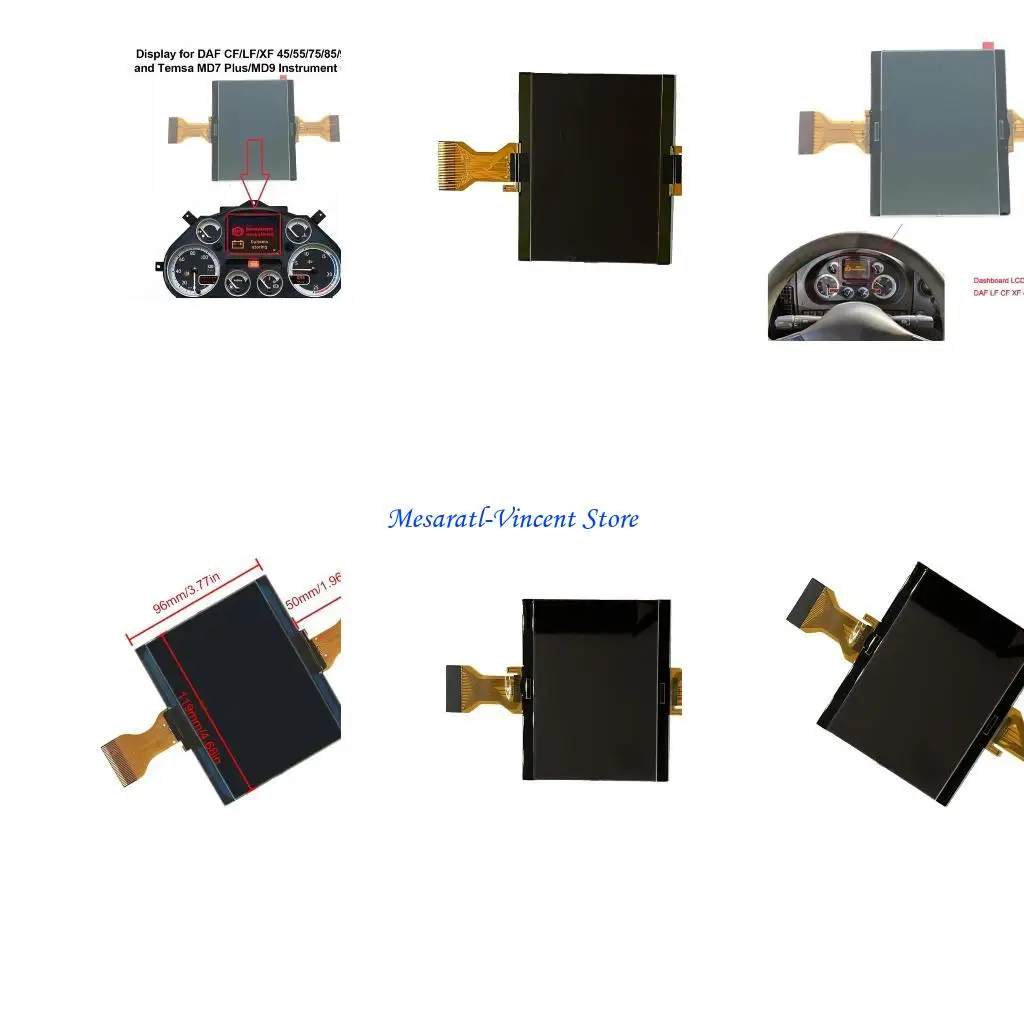 

A70F Информация о транспортном средстве Дисплей ЖК -экрана на панели инструментов для автомобилей для DAF XF 45