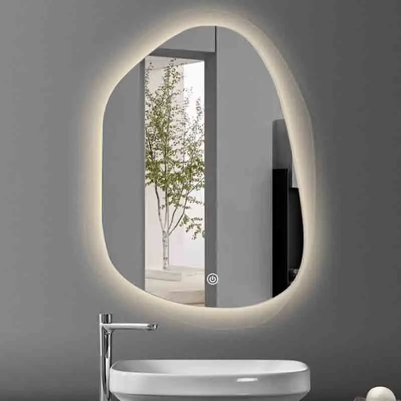 Led make-upspiegel minimalistische douche hangende badkamer Scandinavische decoratieve spiegels frame slaapkamer Dekoracyjne Lustra kamerdecoratie