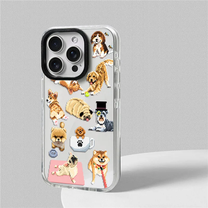 الحيوانات القط قضية الهاتف آيفون 17 16 15 14 13 12 11 برو ماكس XR 7 8 زائد SE 2020 2022 البسيطة الهواء لينة بولي TPU للصدمات الغطاء الخلفي #2