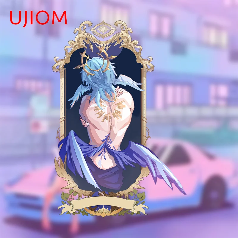 UJIOM 13cm × 8.1cm Honkai Star Rail Sunday with Gallagher Wall Stickers Mysterious Personal Graphics Decals Cool Home Decor