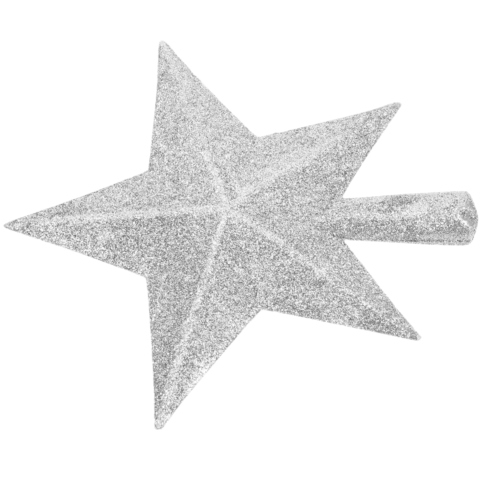 

Treetop Star Decorations Silver Ornament Christmas Topper for Tops Trees White Xmas Ornaments
