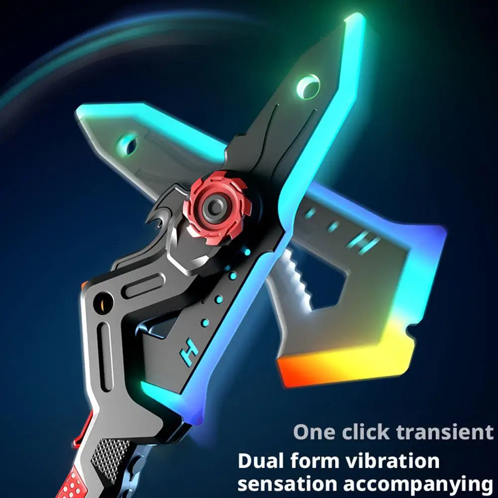 Outdoor Toy Bright Sword Axe Multi-Color Flash LED Light Streamer Cosplay Sword Toy Party Family Interactive Toy For Kids Adult