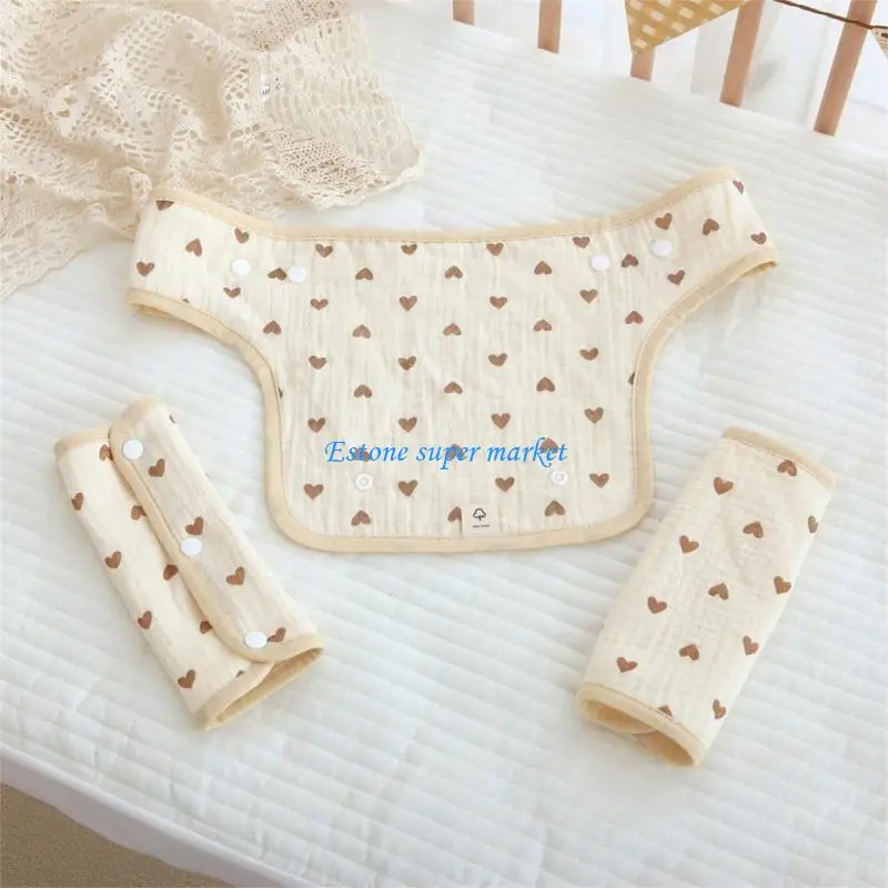 

090B Baby Bandana Drool Bibs for Waist Stool Boys Girls Newborn Infant for Drooling