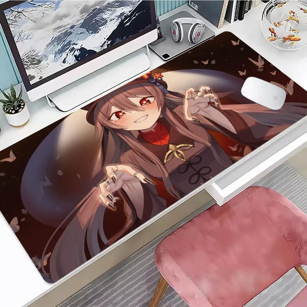 

Genshin Mouse Pad Gaming Mouse Pad, Mouse Pad with Edges and Non-Slip Rubber Base, Extended Mouse Pad