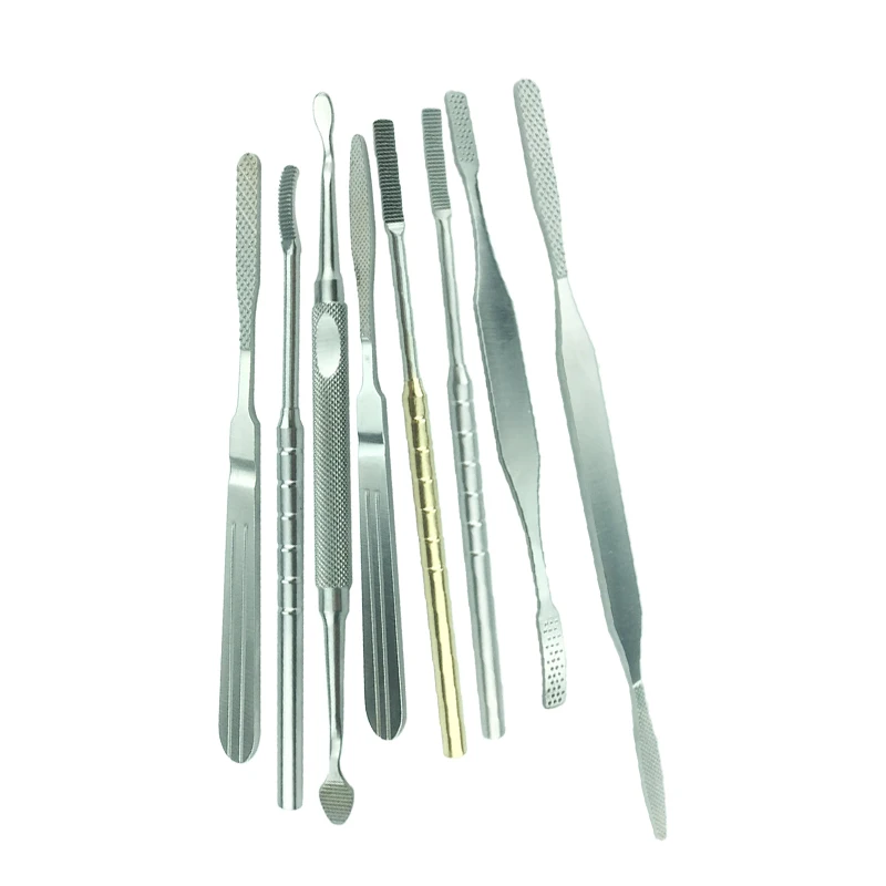 Rhinoplasty nasal bone file cosmetic surgery stainless steel bone rub nasal cavity tool mesh teeth file single head double head