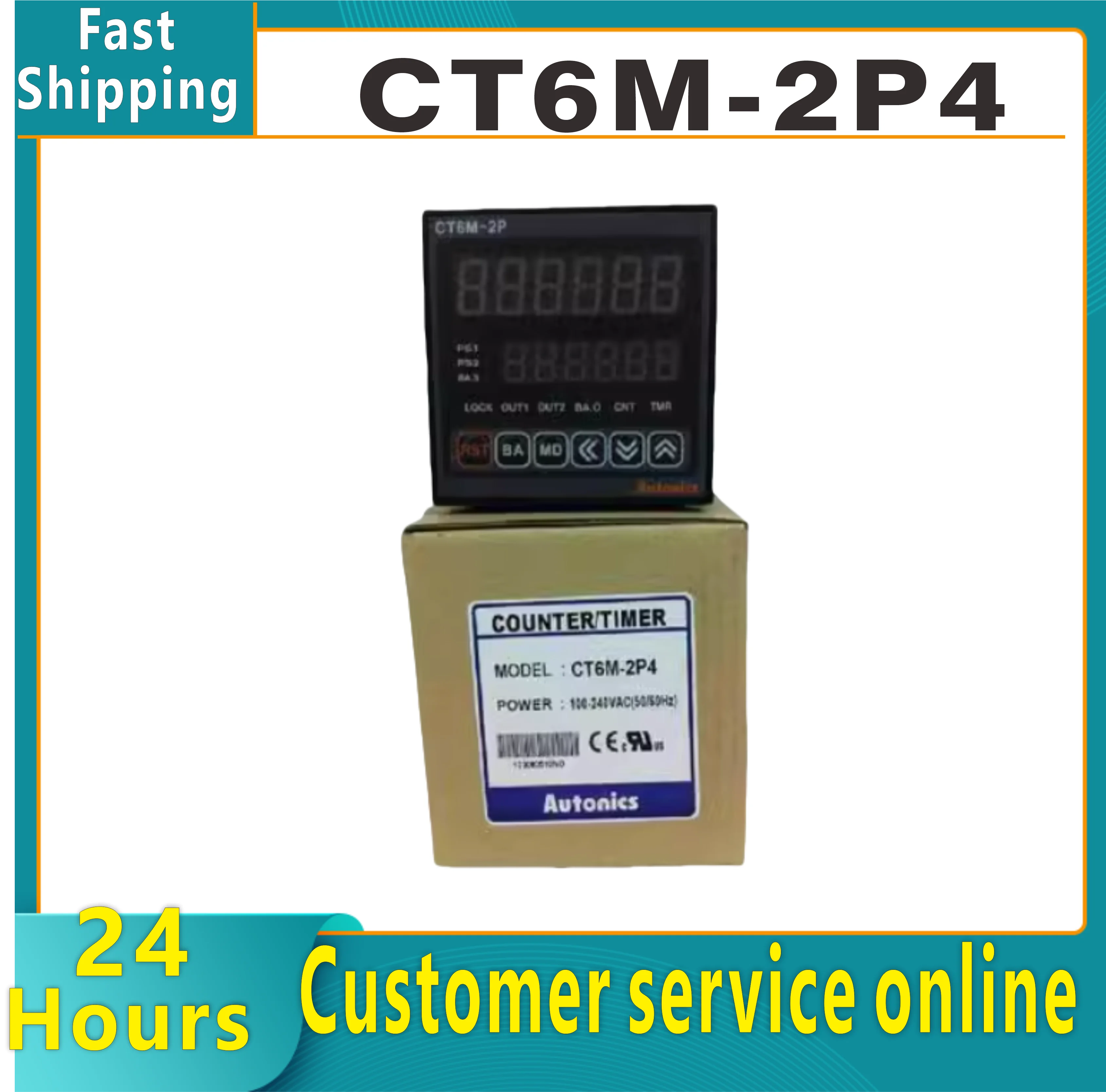 CT6M-2P4 100-240VAC automatic new original genuine multifunctional timer
