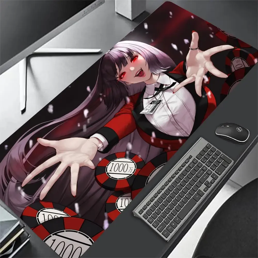 Anime Girl Yumeko Jabami Mousepad Large Gaming Mouse Pad LockEdge Thickened Computer Keyboard Table Desk Mat