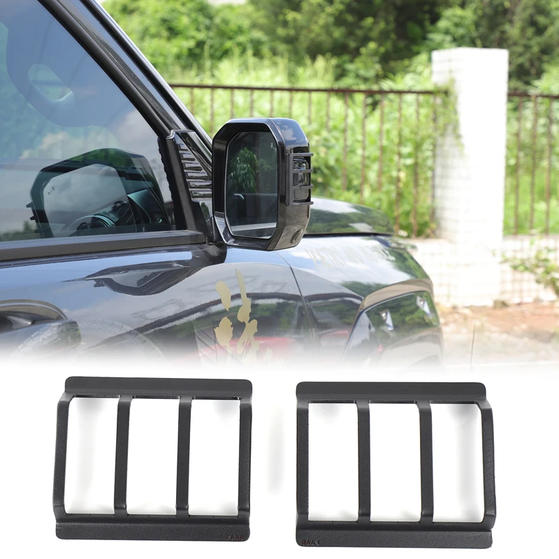 Side Mirror Turn Signal Light Guard Carbon Steel Rear View Mirror Lamp Protective Mesh Car Accessories For Tank 400 2023-2026