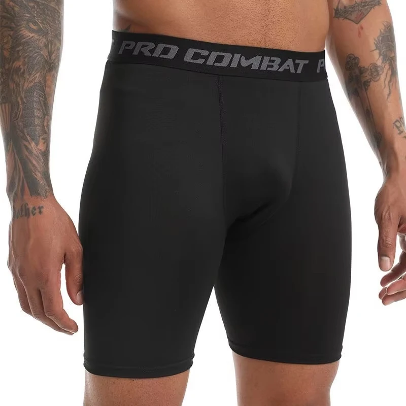 Men Boxers Sports Underwear Underpants Gym Shorts M L XL Black Quick-Drying Sweatpants Moisture Absorption Breathable Fitness