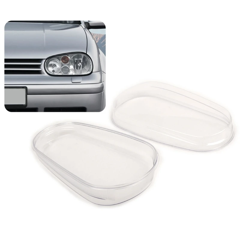 

547B 1 Pair Plastic Headlight Lenses Replacement Headlamp Cover Shell Auto Accessorie