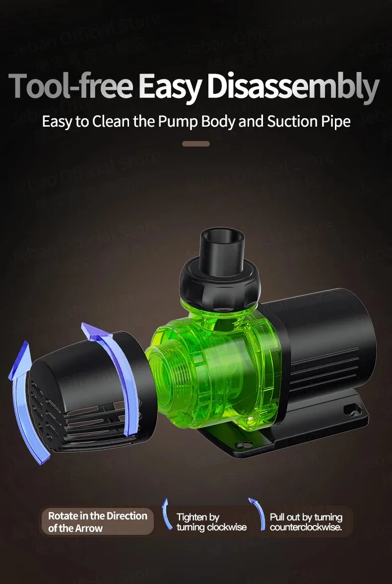 Jebao Jecod 2026 Neue GDP-Serie Bluetooth APP Manuell Gesteuerte Vario Aquarium-Wasserpumpe Wellengenerator für Korallenriff-Aquarien – Detail 2