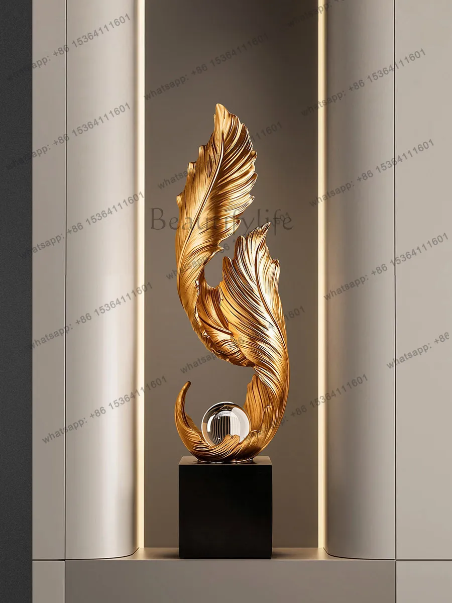 

Light luxury high-end large ornament entrance living room light luxury decoration