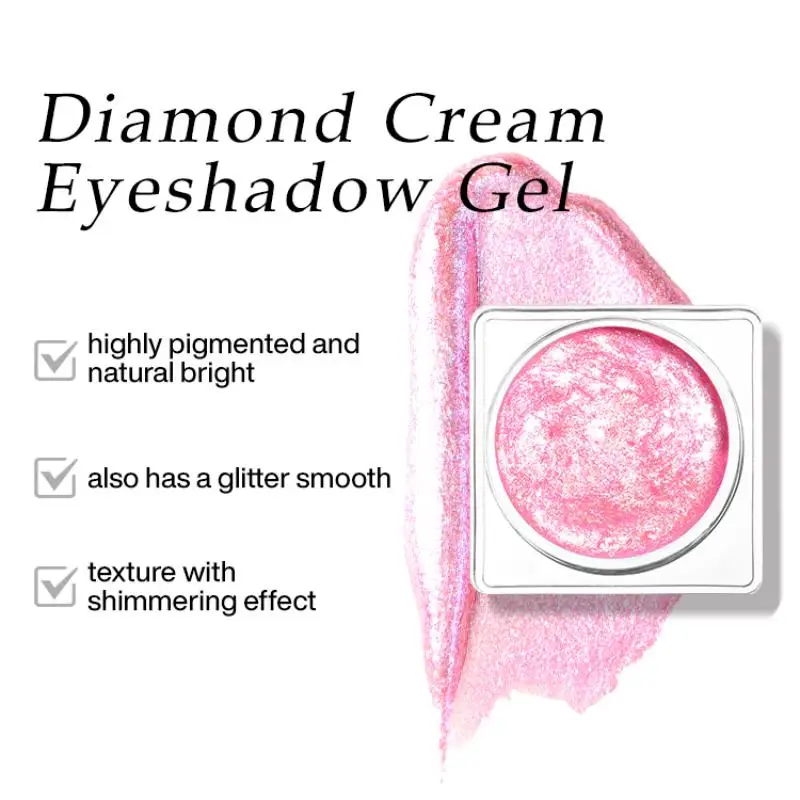 Paleta Cieni do Powiek Duochrome Kremowy Brokat Metaliczny Połysk Wodoodporny Długotrwały Private Label