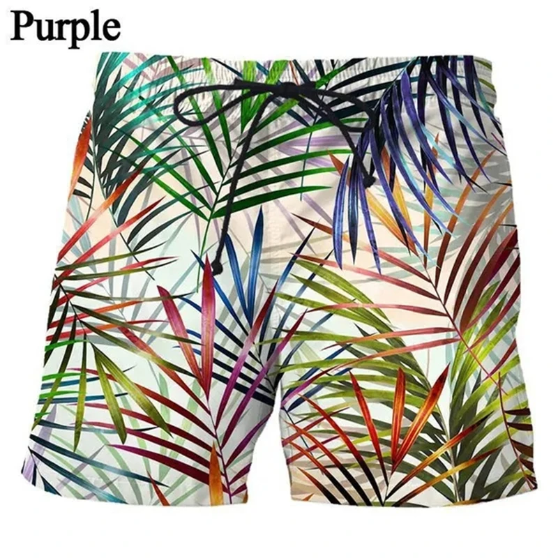 

Coconut Leaf Mens Swimwear Beach Shorts Surf Board Shorts Sportwear Pant Boy Short Swimsuit Kids Summer Briefs Swimming Trunks