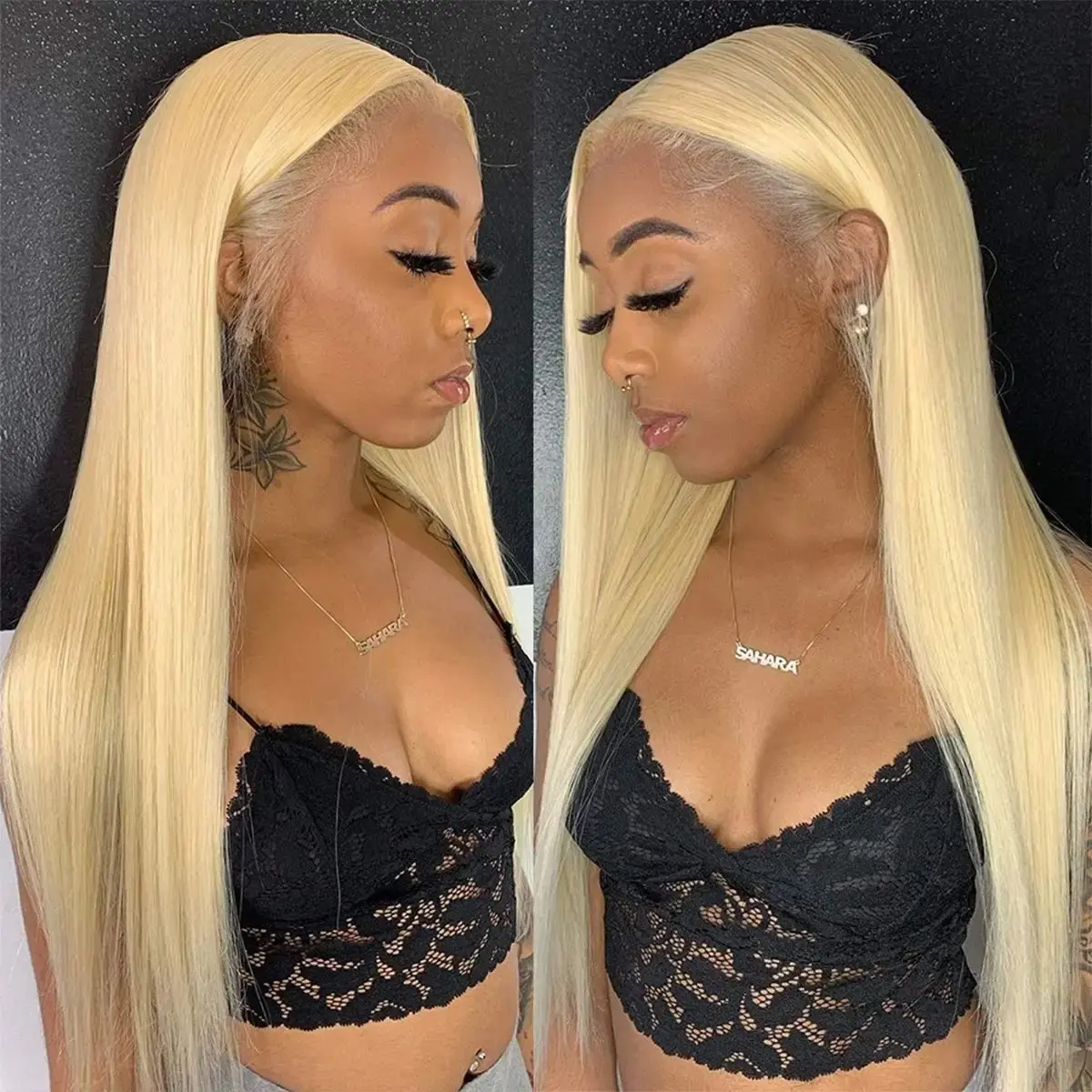 13x4 Glueless Garment Pre-Pull Brazilian Blonde 613 22 Inch HD Lace Forehead Wig Blonde Human Hair Wig Straight  150 Density