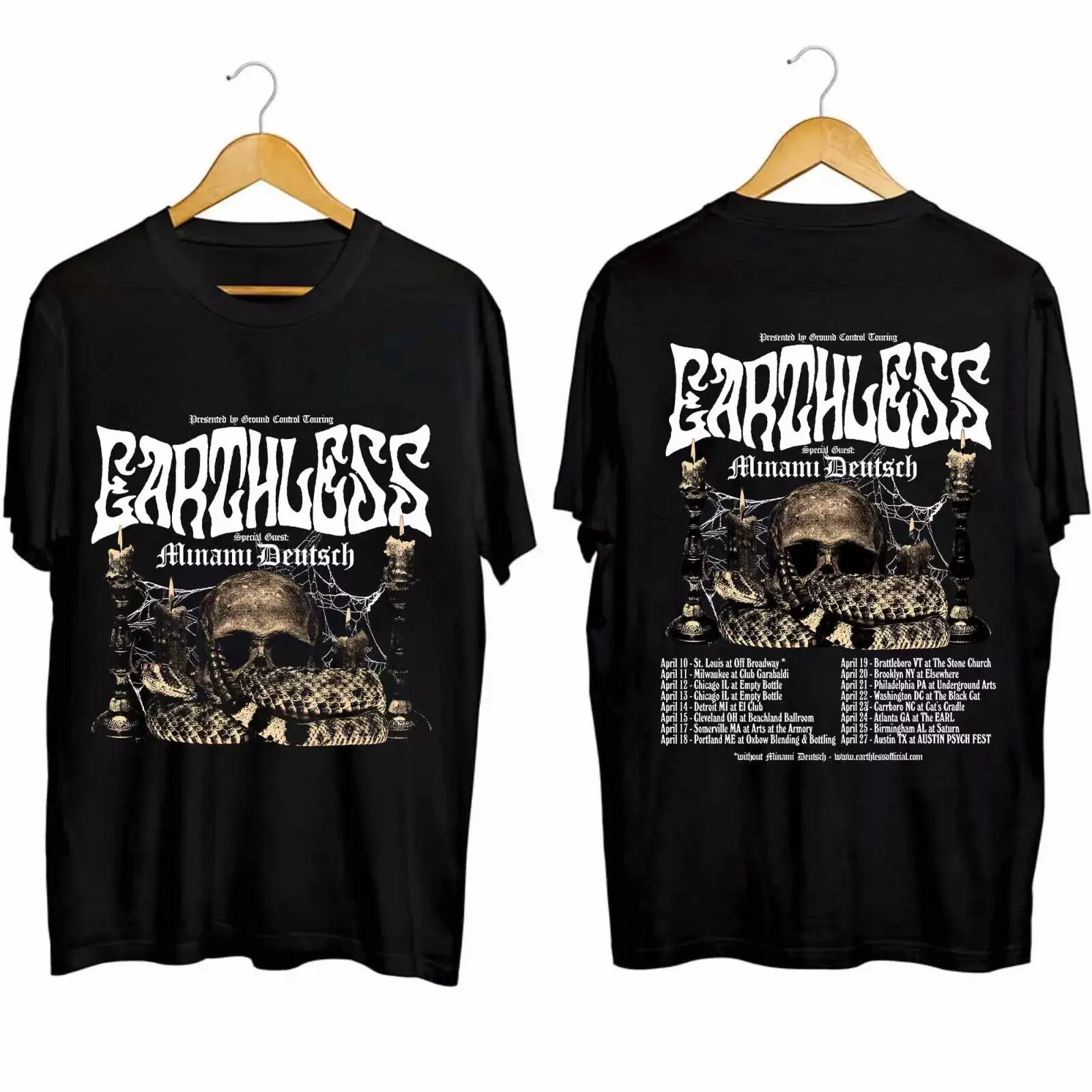 Earthless Tour 2024 with Minami Deutsch T Shirt