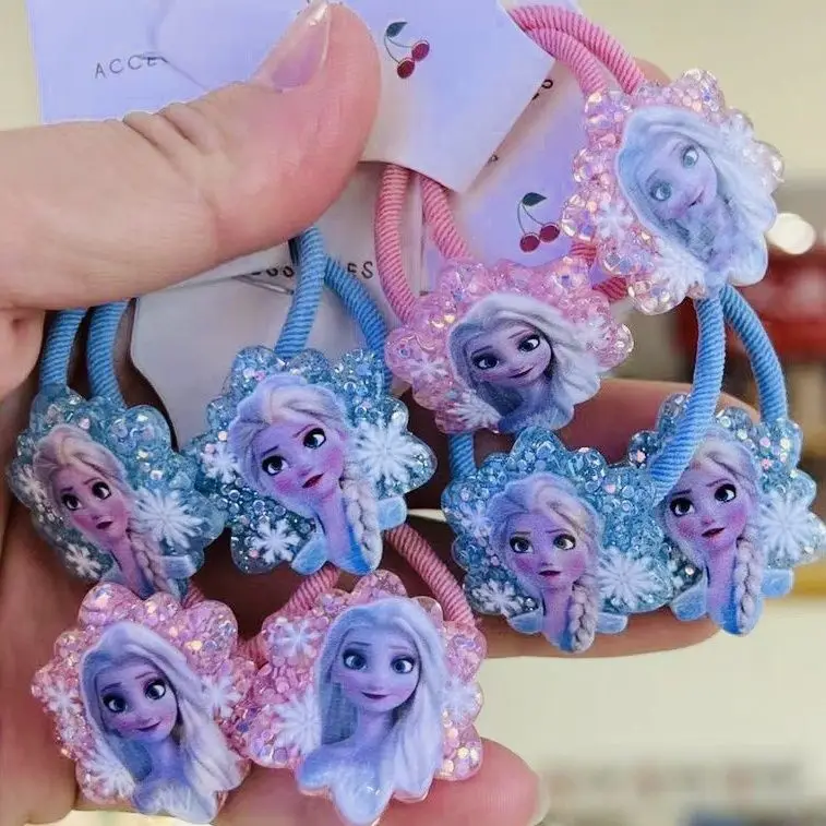 Diseny cartone animato Principessa Frozen Corda per capelli Bambina Forcina Asilo Capelli per bambini Giocattoli di bellezza e moda