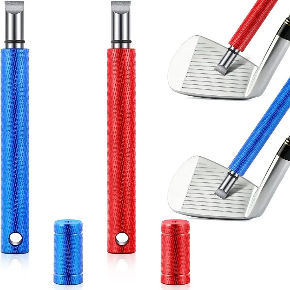 

Aluminum Alloy Golf Club Head Cleaner Portable Colorful Golf Club Groove Cleaning Tool Enhances Ball Control
