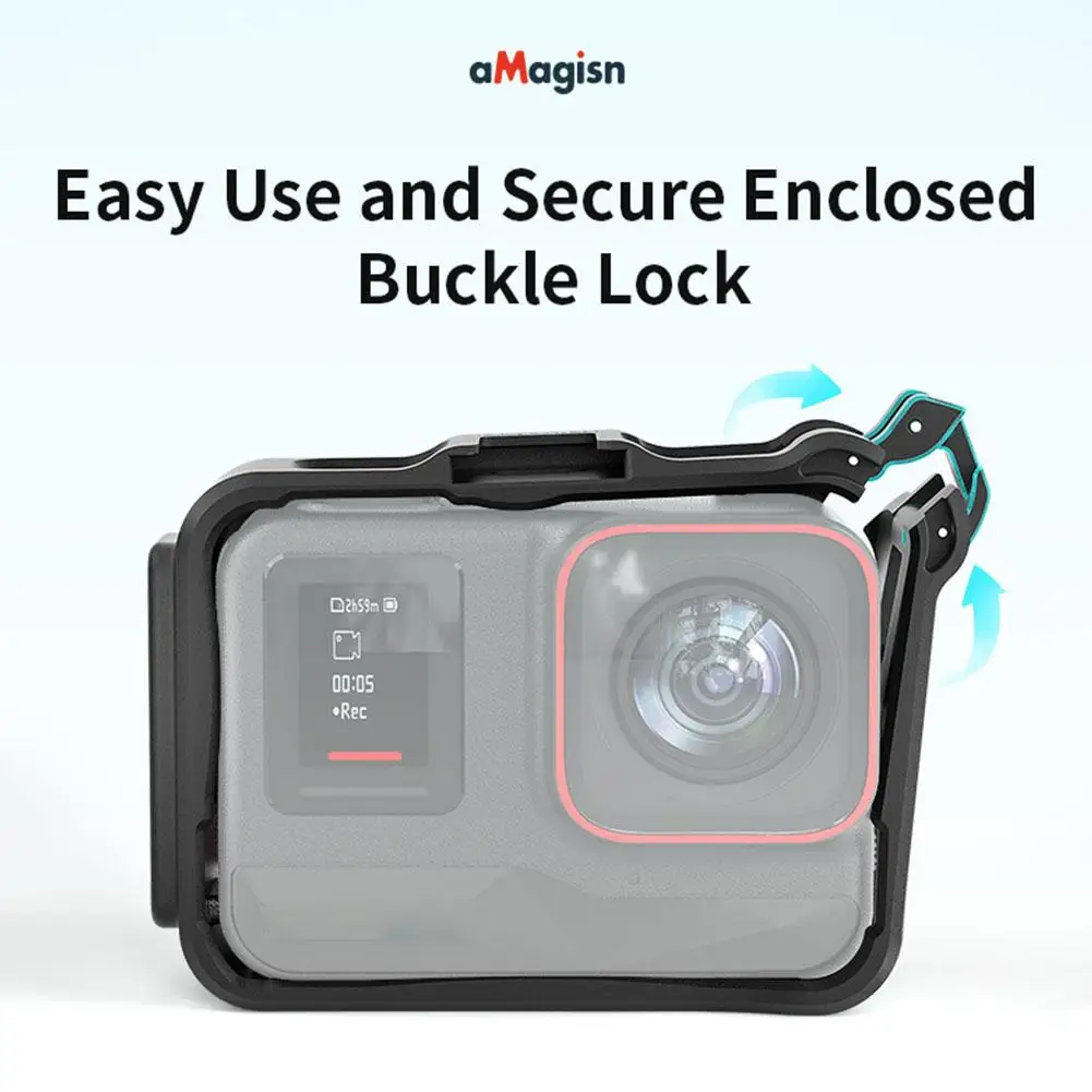 BUDI ABS Frame Case For Insta360 Ace Pro Metal Rabbit Cage Protective Case Plastic Frame For Insta360 Ace Camera Accessorie T2Q1